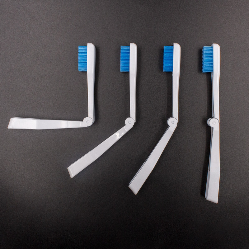 Brosse à dents de l'hôtel prépasé, brosse à dents pliante conçue spéciale